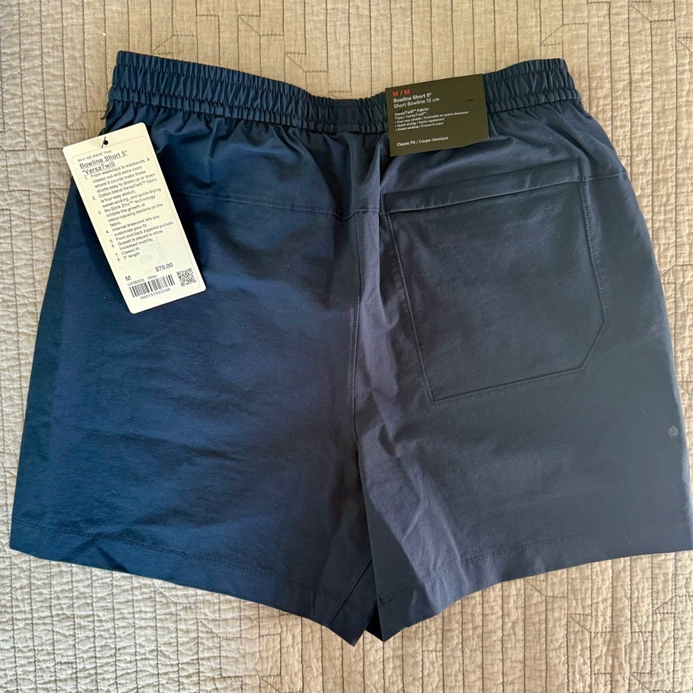 Lululemon Bowline 5” Versa Twill Men's Shorts - New with Tags Unworn